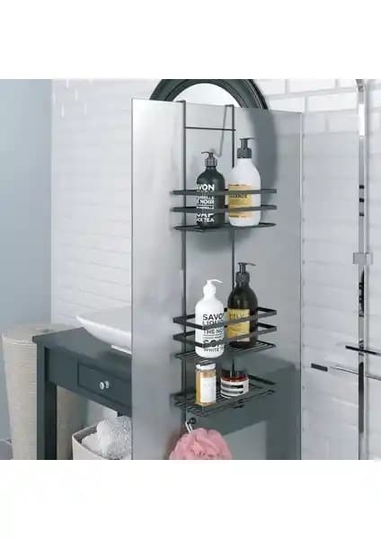 Tekno-tel 3 Katlı Asmalı Banyo Duş Rafı LM580 Modern Tasarım ve Pratik Kullanım