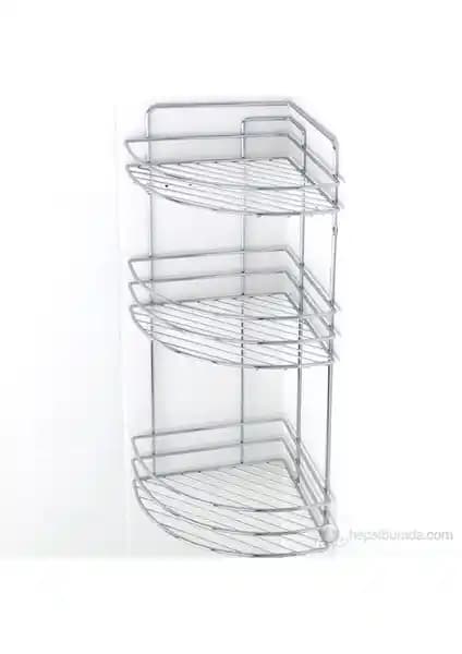 Tekno-tel 3 Katlı Krom Banyo Rafı Modern ve Dayanıklı Tasarım Özellikleri