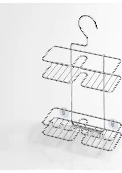 Tekno-tel Asılabilir Kancalı Banyo Rafı: Dayanıklı ve Şık Duvar Montajlı Tasarım