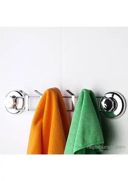 Tekno-tel Vakumlu 5'li Krom Askılık: Modern ve Dayanıklı Ev Düzenleme Çözümü