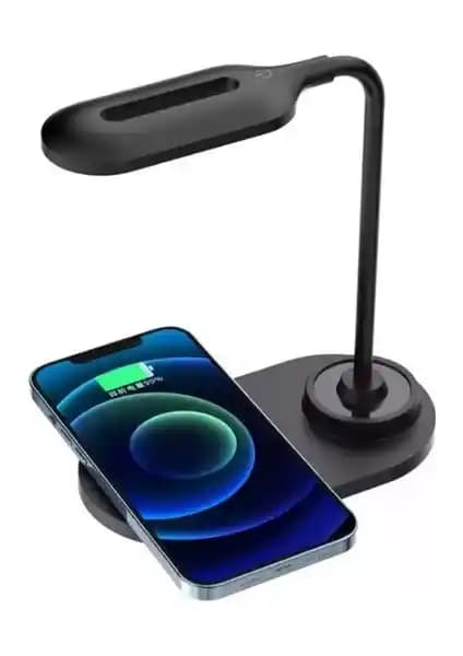 Teknomila Qı Hızlı Kablosuz Şarj ve LED Masa Lambası: Modern Tasarım ve Çok Fonksiyonlu Kullanım