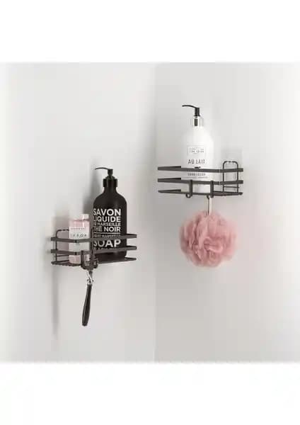 Teknotel Banyo Düzenleyici Şampuanlık ve Duş Rafı Modern Tasarım ve Pratik Kullanım