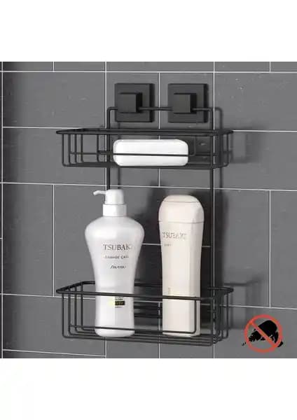 Teknotel Easyfix Yapışkanlı Duvara Monte Banyo Rafı Modern ve Pratik Tasarım