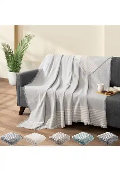 Teksnil Home Geri Dönüştürülmüş Pamuklu Çok Yönlü Koltuk Örtüsü ve Koruyucu