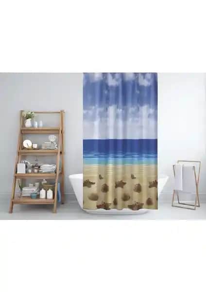 Tropik Home Kahverengi Banyo Perdesi: Modern ve Dayanıklı Duş Perdesi Çözümü