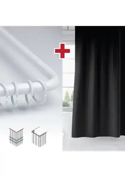 Tropik Home Siyah Banyo Perdesi: Modern ve Fonksiyonel Tasarım İle Şık Banyo Dekorasyonu