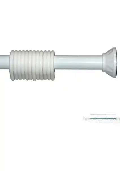 Tropik Home Yaylı Duş Perde Borusu 2 Metre Uzunlukta Kolay Montaj ve Esneklik Sağlar