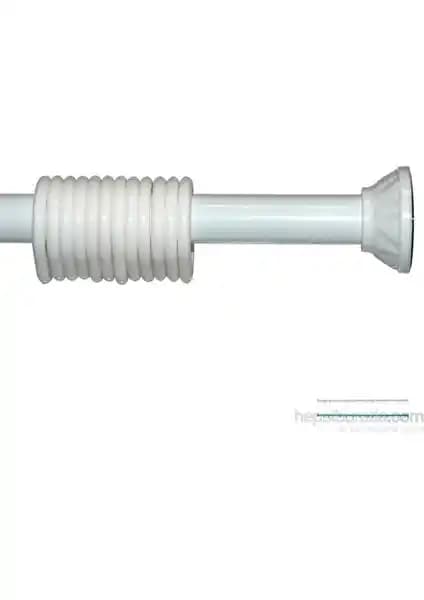 Tropik Home Yaylı Duş Perde Borusu 2 Metre Uzunlukta Kolay Montaj ve Esneklik Sağlar