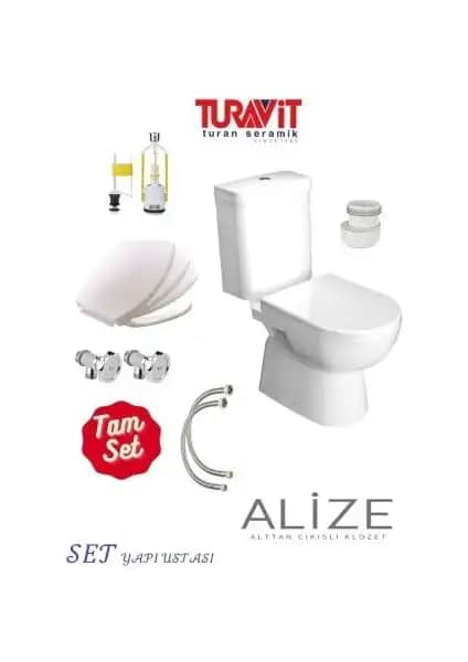 Turavit Alize Alttançıkışlı Klozet: Estetik ve Fonksiyonellik Sunan Modern Banyo Çözümü