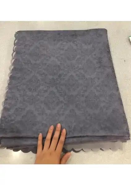 Türkanlar Home Süngerli Kadife Koltuk Örtüsü Antrasit Renk Modern ve Kaymaz Tasarım