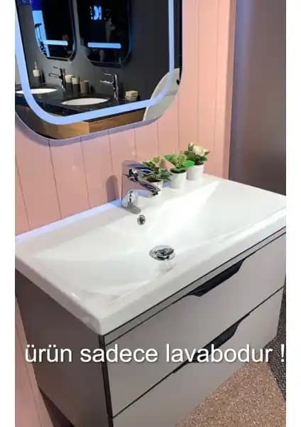 Turkuaz Seramik Cerastyle Elite Etajerli Lavabo Modern ve Dayanıklı Banyo Tasarımı İçin Uygun