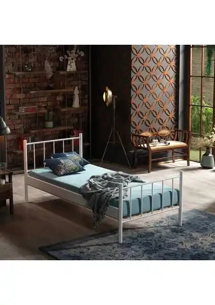 Unimet Falez Tek Kişilik Ferforje Metal Karyola: Estetik ve Dayanıklılık Sunan Modern Tasarım