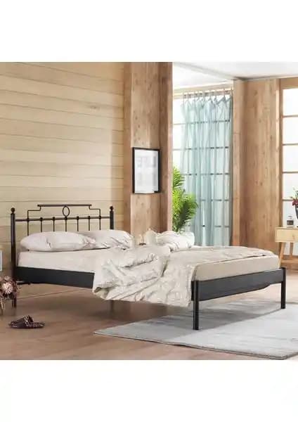 Unimet Hatkus-S Ferforje Metal Karyola 120x200 cm Modern ve Dayanıklı Tasarım