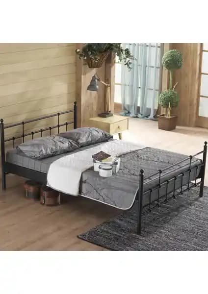 Unimet Lalas Çift Kişilik Ferforje Metal Karyola Estetik ve Dayanıklı Tasarım