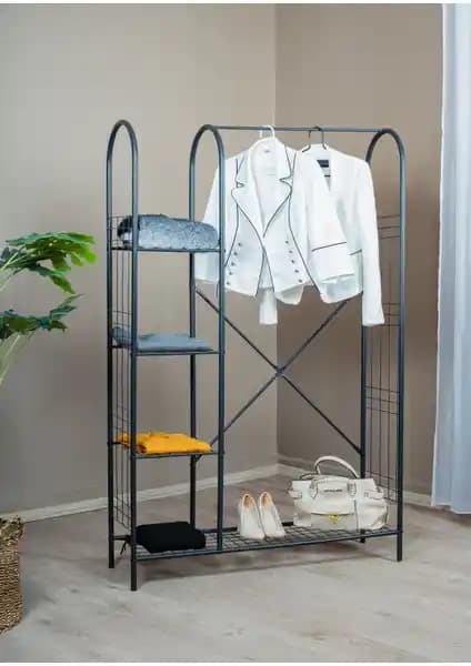 Uyan Ev Ürünleri Elit5-S Metal Portmanto: Modern ve Dayanıklı Giriş ve Hol Depolama Çözümü