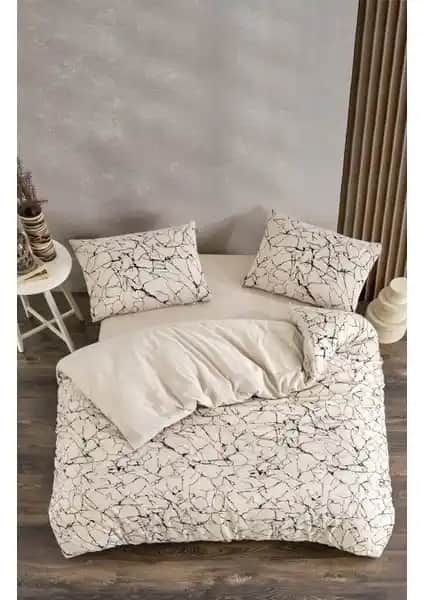 Valezium Ebru Tek Kişilik Desenli Nevresim Takımı: Şık ve Konforlu Yatak Odası Seçeneği