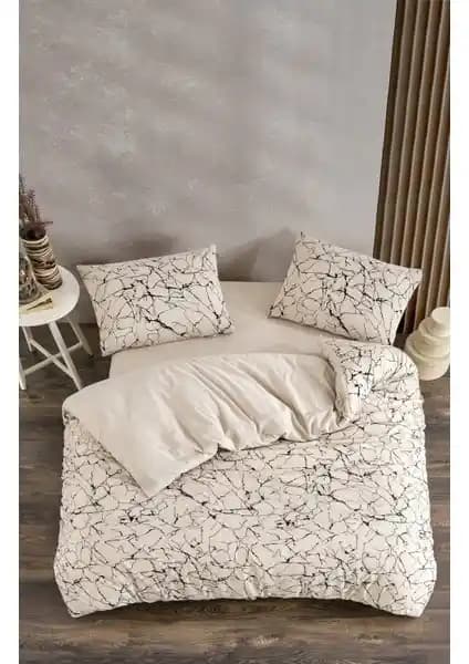 Valezium Ebru Tek Kişilik Desenli Nevresim Takımı: Şık ve Konforlu Yatak Odası Seçeneği