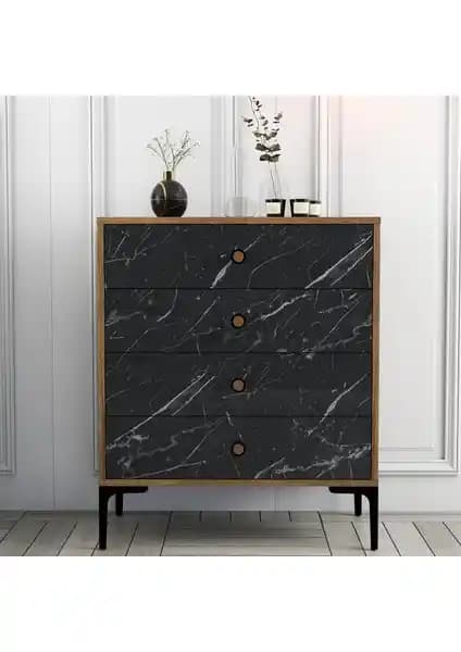 Variant Lizbon 4 Çekmeceli Modern Şifonyer - Şık ve Fonksiyonel Depolama Çözümü