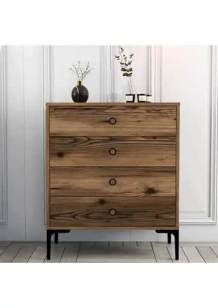 Variant Lizbon 4 Çekmeceli Şifonyer Modern ve Dayanıklı Tasarım Özellikleri