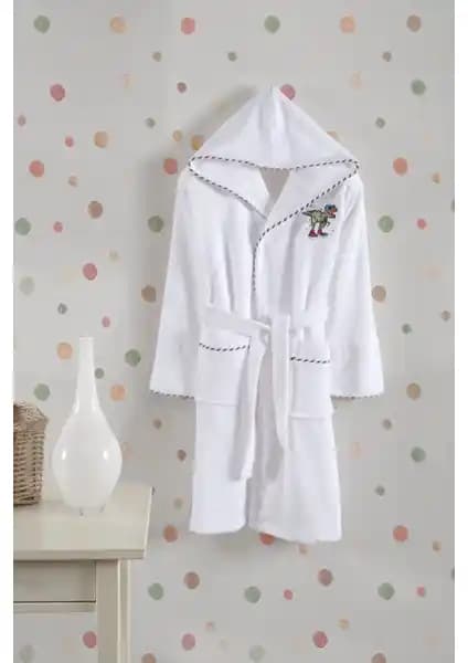 Varol Bambu Nakışlı Garson Boy Bornoz - Dino ile Doğal ve Şık Ev Konforu