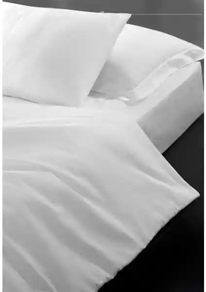 Varol Battal Boy (King Size) Nevresim Takımı 220x240 cm, %100 Pamuk, Beyaz