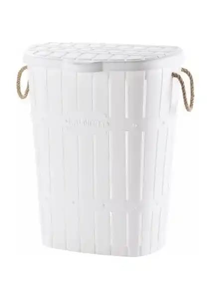 Violetta Bambu Halatlı Kirli Çamaşır Sepeti: Şık ve Fonksiyonel Ev Dekorasyonu Çözümü