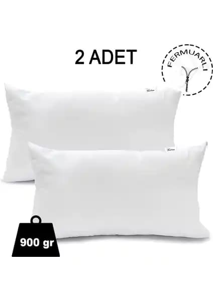 Vionel Home 2 Adet Fermuarlı Antialerjik Yastıklar Konfor ve Sağlık İçin Uygun