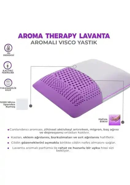 Viscofoam Aroma Terapi Hava Kanallı Ortopedik Yastık Sağlıklı Uyku ve Konfor İçin Ideal Çözüm