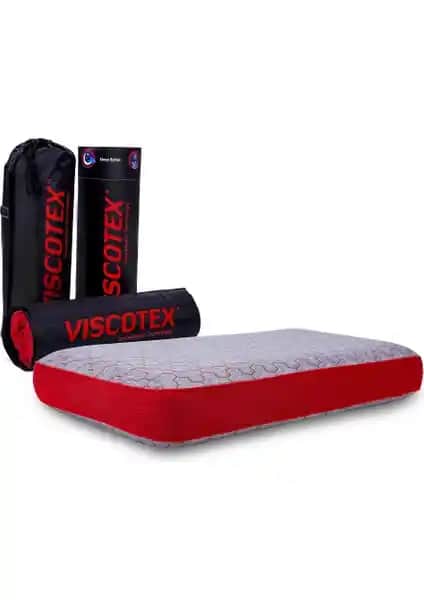Viscotex Boyun Destekli Yastık 70x40x12 cm Ergonomik ve Seyahat Dostu Sağlıklı Uyku