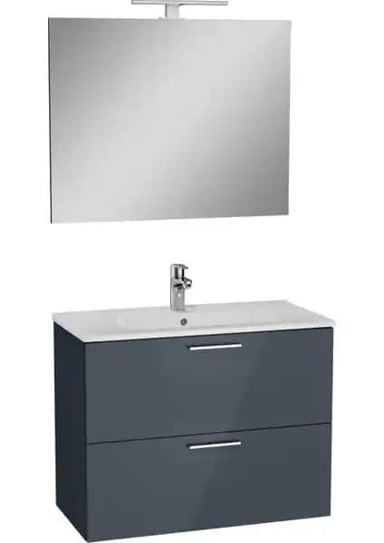 VitrA Mia 75100 Banyo Dolabı Seti: Modern Tasarım ve Fonksiyonellik Özellikleri