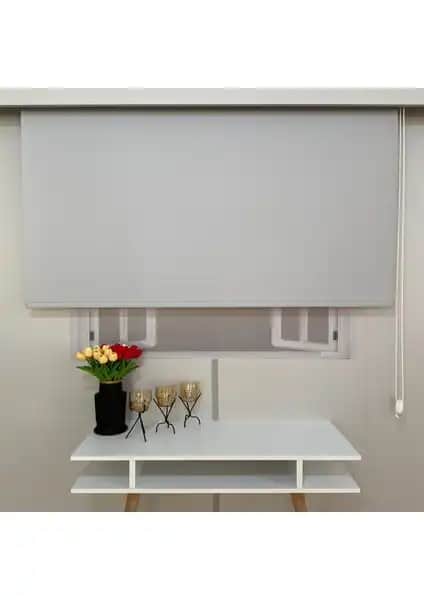 Volper Mekanik Gri 80x200 cm Mat Kumaş Stor Perde Şık ve Dayanıklı Tasarım