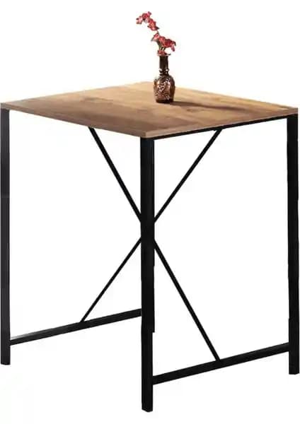 Weblonya Bahçe ve Mutfak İçin Şık ve Kullanışlı 60x60 cm Demonte Bar Masası