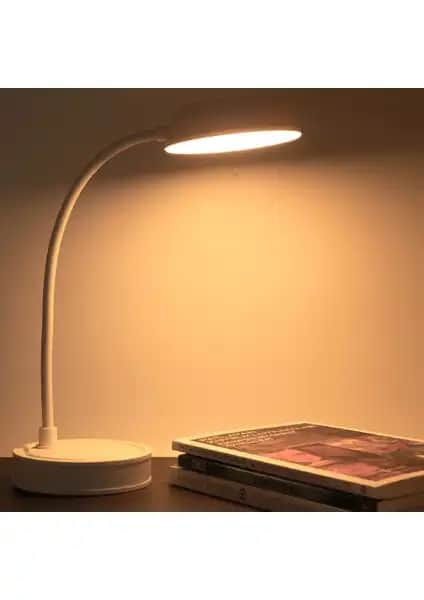 Wlue Şarjlı Dokunmatik 20 LED Masa Lambası, Ayarlanabilir Renk ve Parlaklık Özelliği ile Modern Tasarım