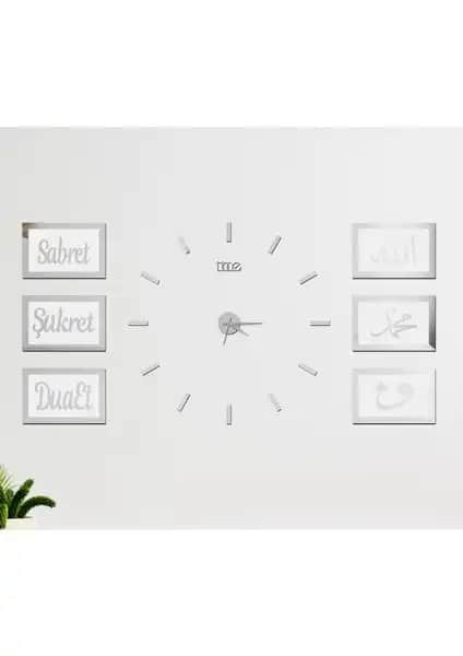 Wooden Factory Time Collection Klasik Duvar Saati ve Dualı Panolar Dekoratif Tasarım