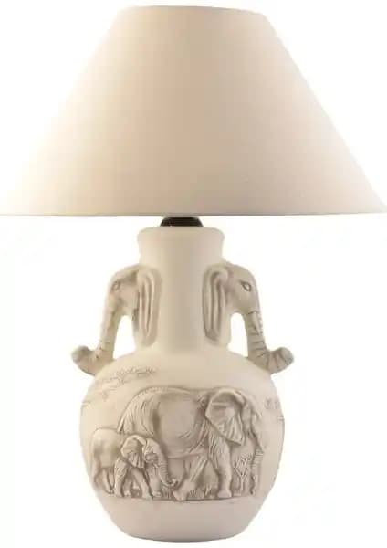 Yalılı Seramik Filli Kulplu Krem Abajur: Estetik ve Fonksiyonelliğin Birleştiği Tasarım