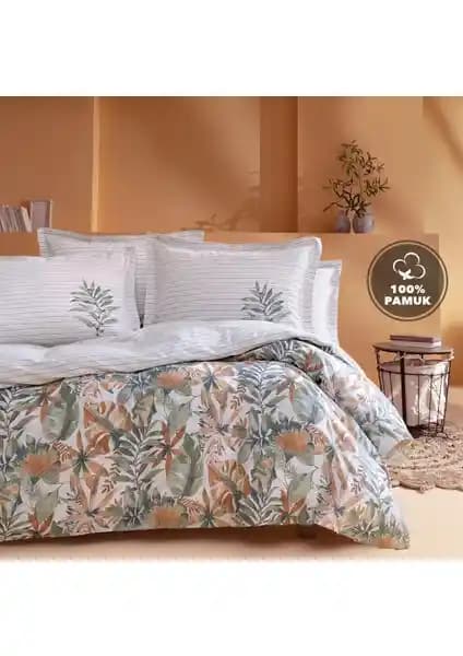 Yataş Amy Çift Kişilik Ranforce Nevresim Takımı Turuncu ile Modern ve Enerjik Yatak Odası Dekorasyonu