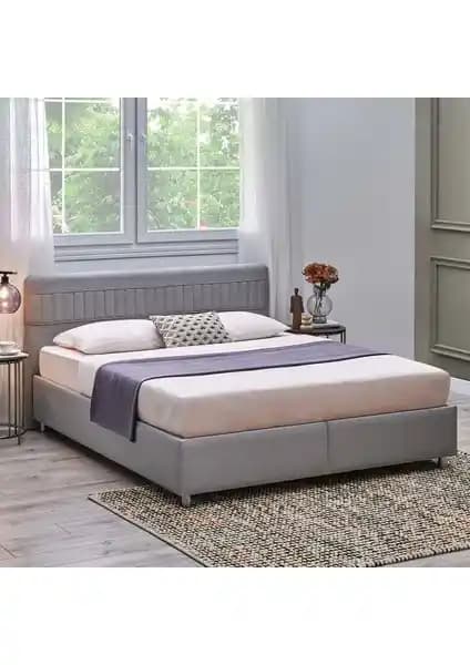 Yataş Bedding Nano Başlık Somni Baza Set Gri Modern Tasarım ve Fonksiyonellik