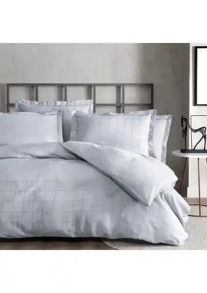 Yataş Destra Saten Çift Kişilik Nevresim Takımı Gri – Şıklık ve Konforun Buluşması