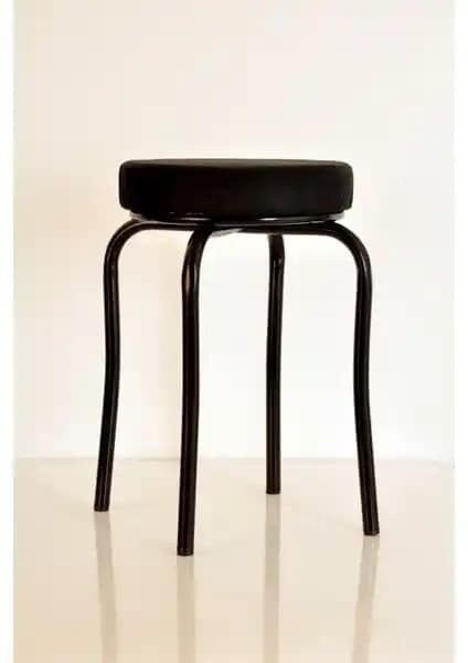 Yılmaz Masacılık Siyah Metal Profil Tekli Tabure Modern ve Dayanıklı Tasarım