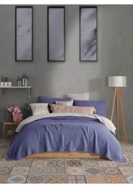 Yüksek Kaliteli Çok Yönlü 4 Katlı Muslin Yatak Örtüsü Doğal Renklerde ve Çift Taraflı Tasarım