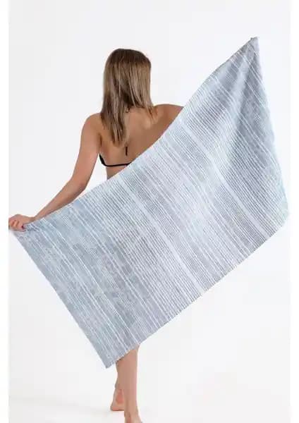 Zeynep Tekstil Marine 75x150 cm Ultra Soft Plaj Havlusu Yüksek Emicilik ve Şıklık