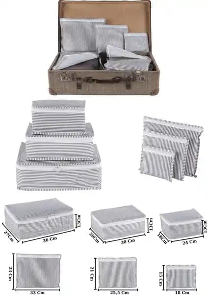 Zeynep Tekstil Travel Valiz Düzenleyici Seti ile Seyahatlerde Düzen ve Pratiklik Sağlayın