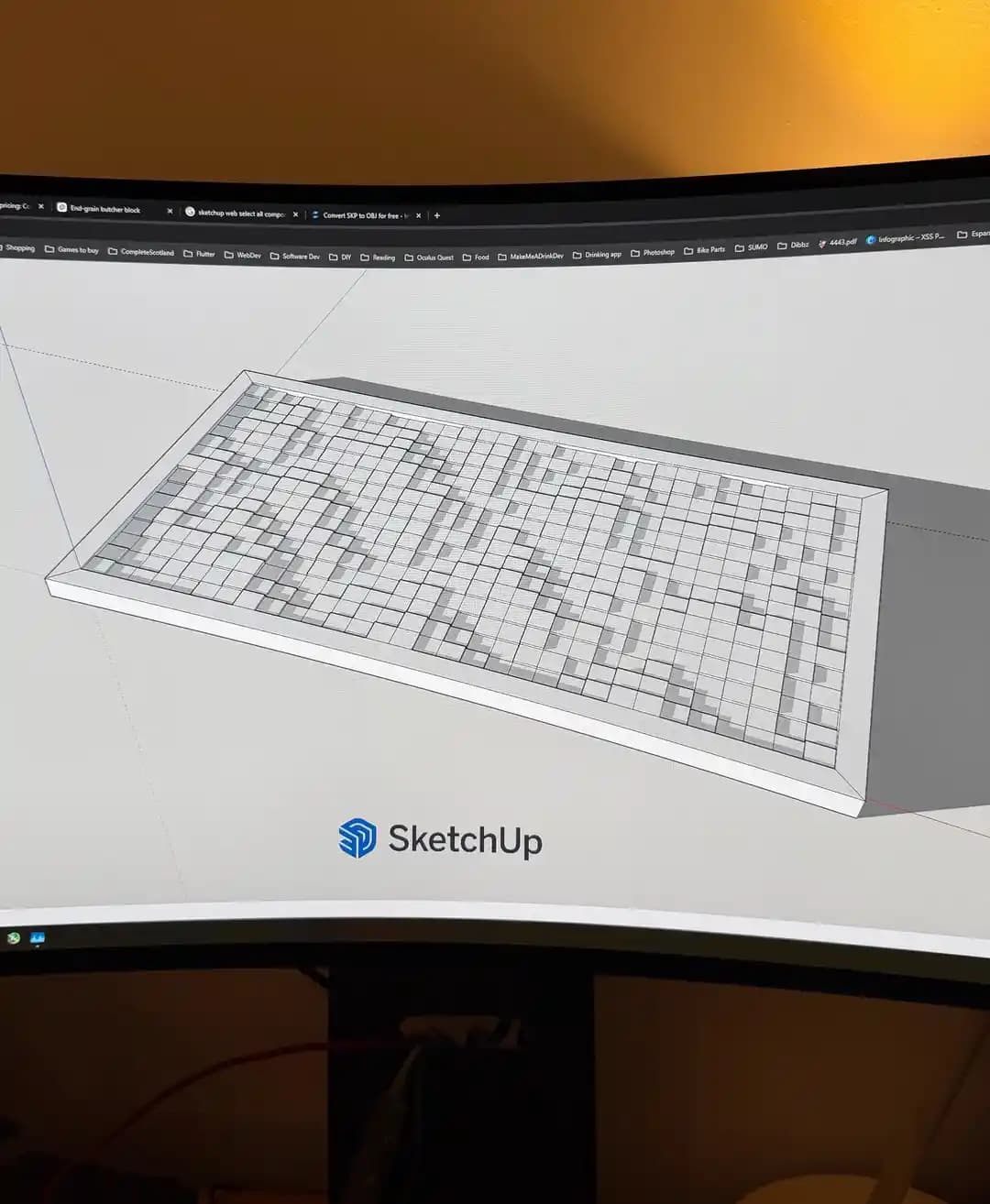 Değişken Yükseklikte Uçtan Tahıl Kasap Bloklu Masa Tasarımı ve Epoksi Uygulamaları