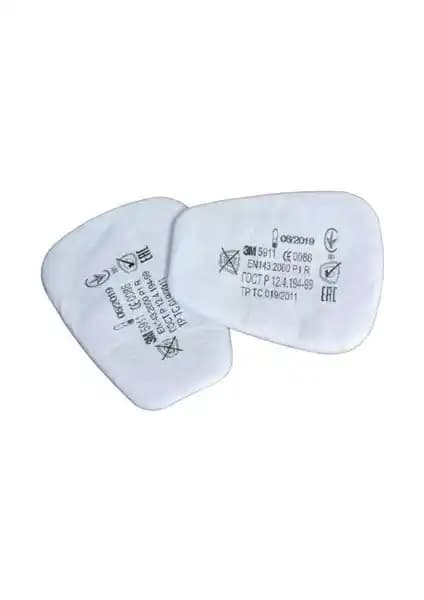 3M 5911 P1 Toz ve Sis Maske Filtresi Pedi ile 3M 5N11 Pamuk Filtre Karşılaştırması