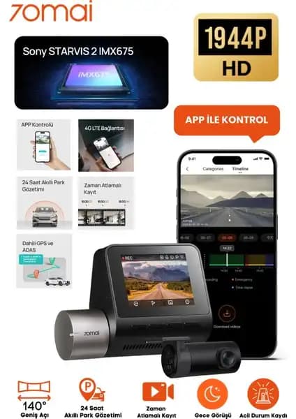 70MAI Dash Cam A510 ve Omni X800-2 Karşılaştırması 2024 Güncel Özellikler 1