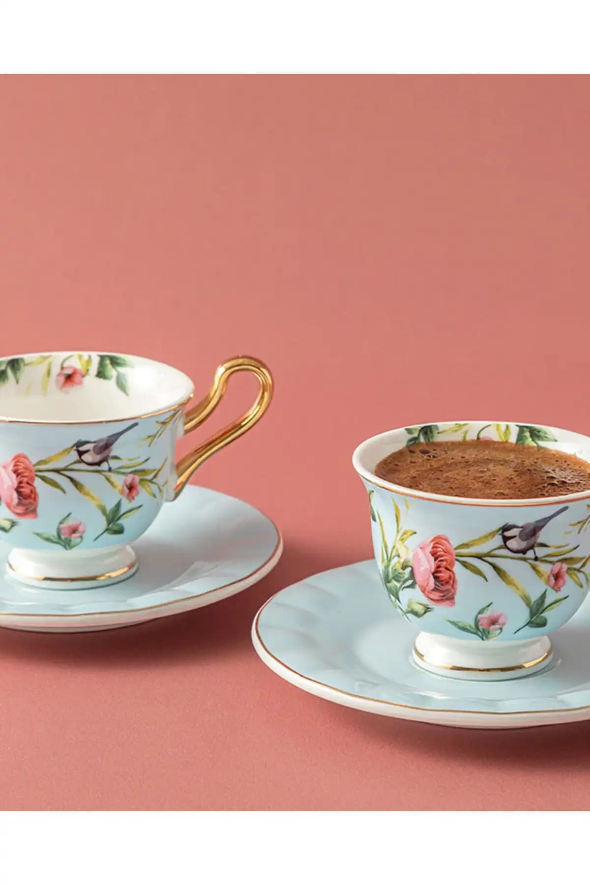 English Home Vanilla 4 Parça Bone China Kahve Fincan Takımı - Şık ve Dayanıklı Tasarım