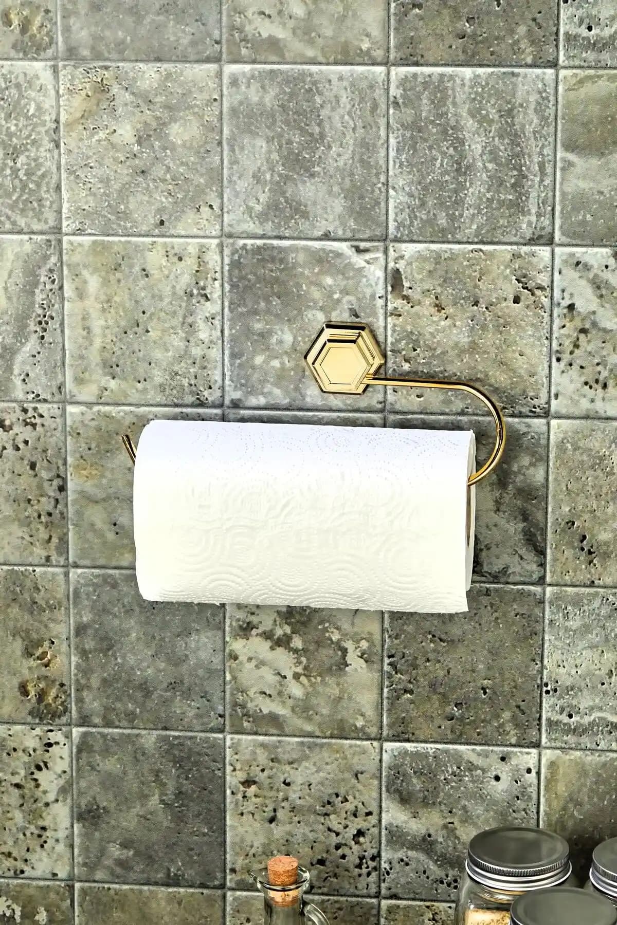 FBZhome Yapışkanlı Metal Havluluk ve Peçetelik Modern ve Kolay Kullanım İmkanıyla