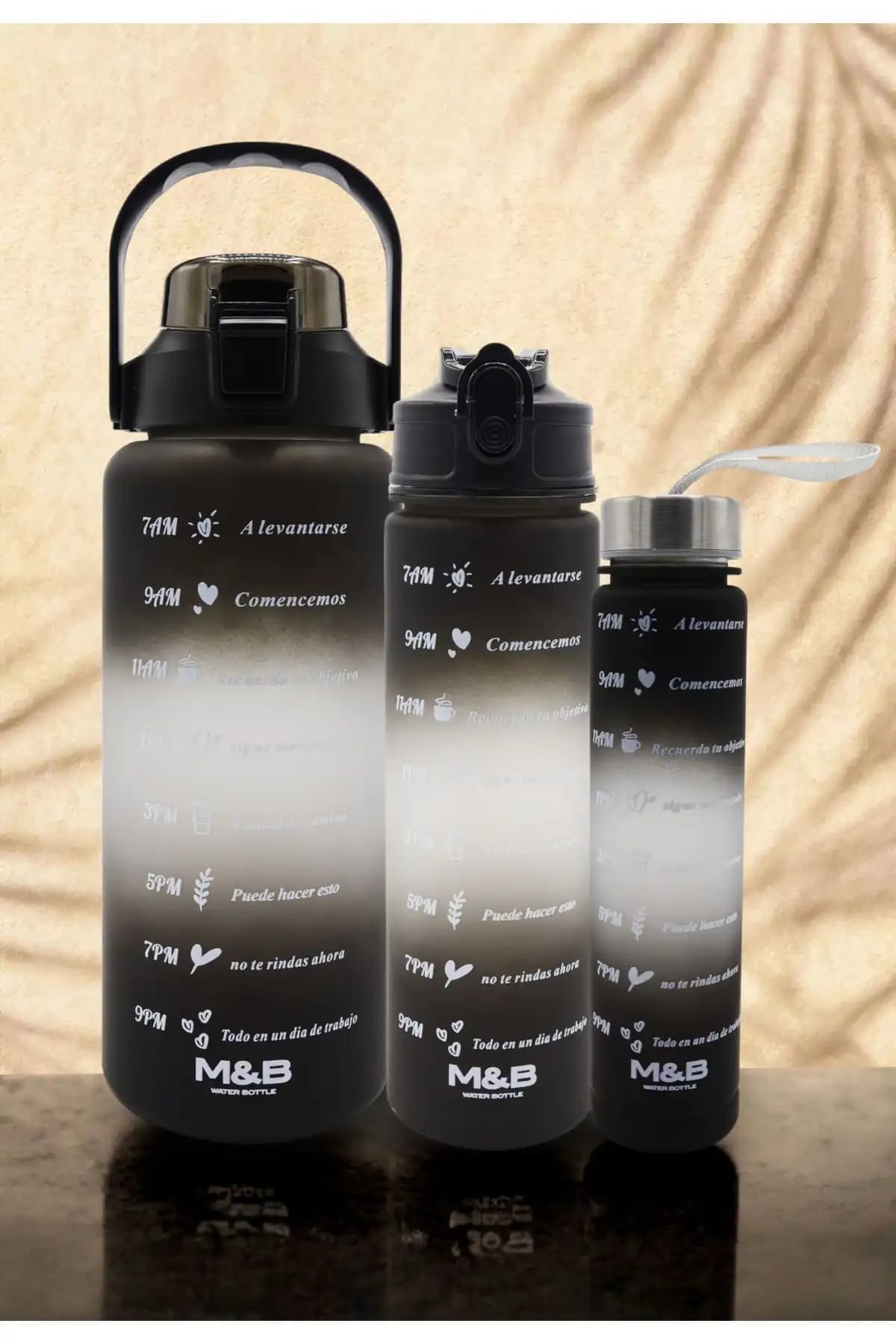 Genel Markalar ve M&B Water Bottle 3'lü Motivasyonel Matara Seti Karşılaştırması 2