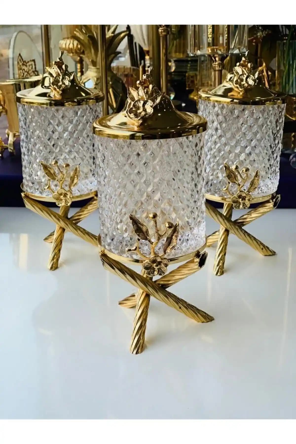 Kardelen Kristal Baharat Seti: Şık ve Fonksiyonel Mutfak Saklama Çözümü