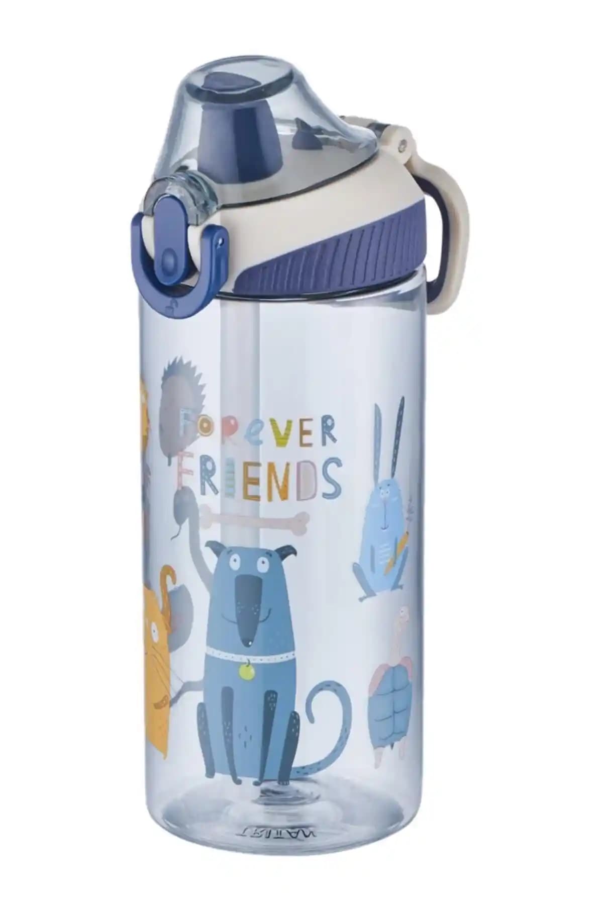 Vagonlife Tritan 500ml Silikon Pipetli Çocuk Su Matarası Güvenli ve Pratik Kullanım